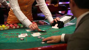 Live casino dashboard with multiple dealer tables visible